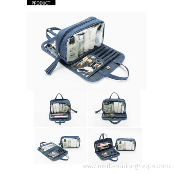 Large Multi Function Hanging Cosmetic Makeup Travel Organizer Bag for Men & Women